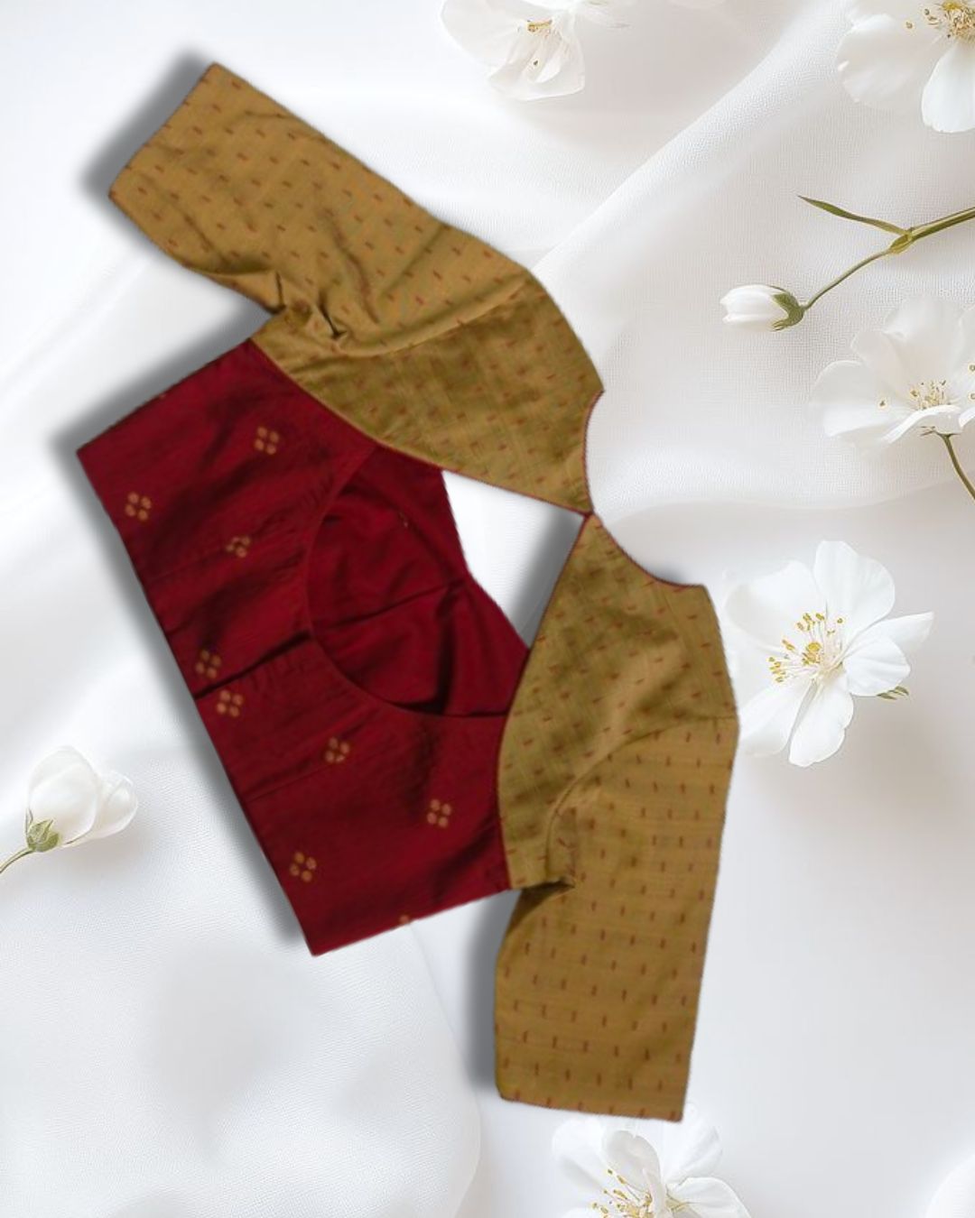 Elegant dual-tone blouse