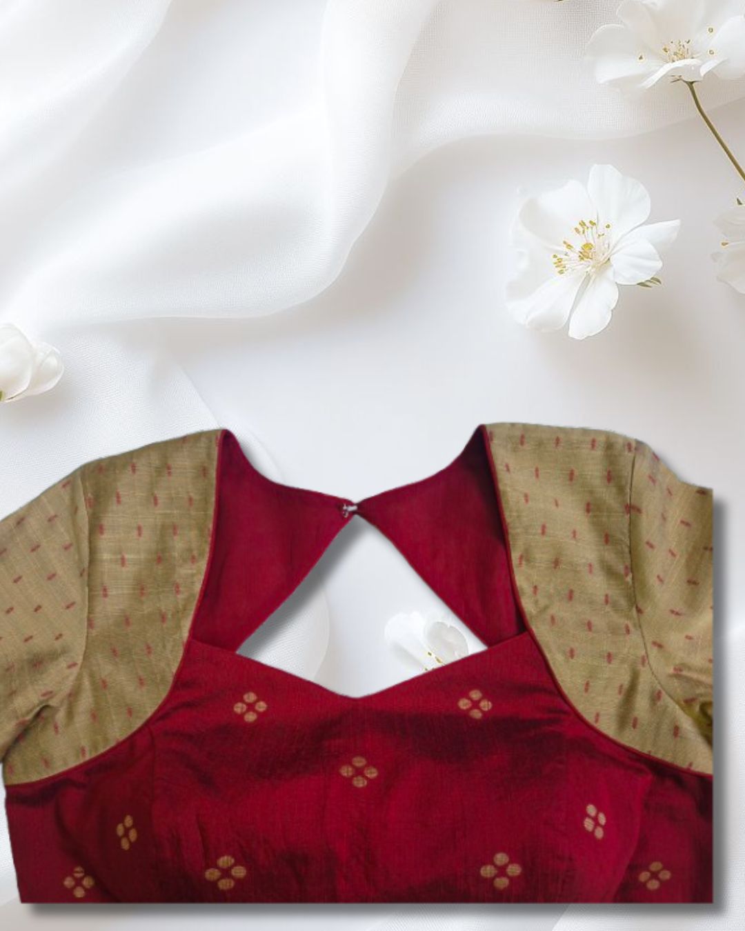 Elegant dual-tone blouse