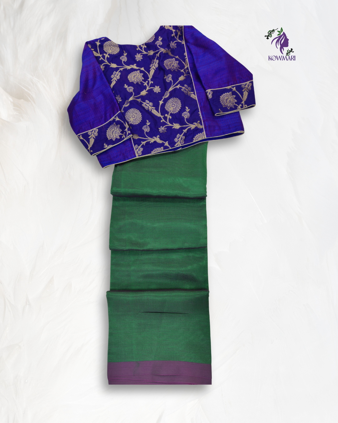 Mangalagiri Pattu Green saree