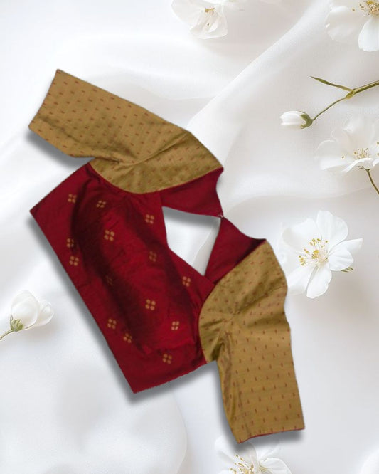 Elegant dual-tone blouse