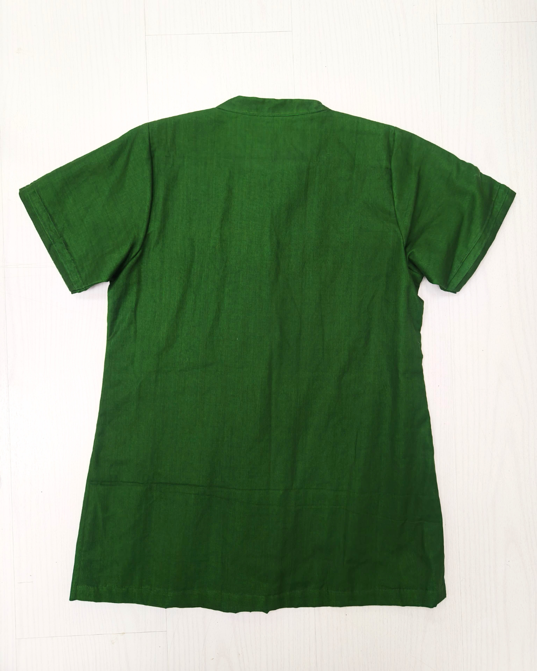 Dark Green Cotton Kurti Top