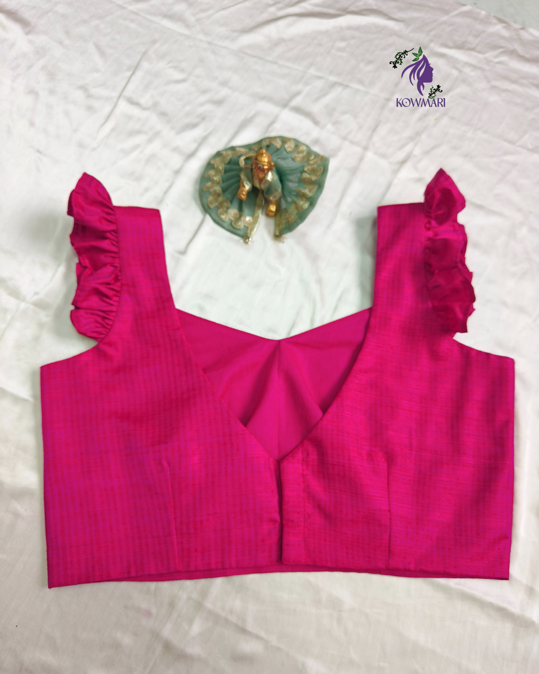Pink silk ready-made blouse