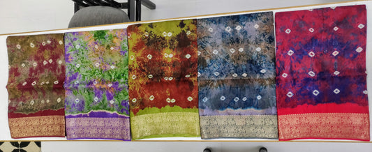 Bandhani Tie &amp; Dye Saree Collection