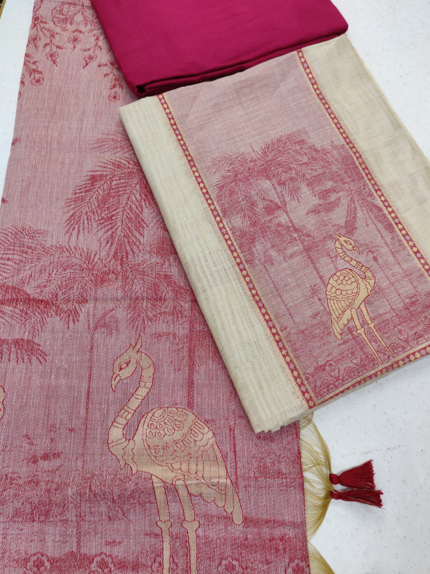 Muga Cotton Dress Material