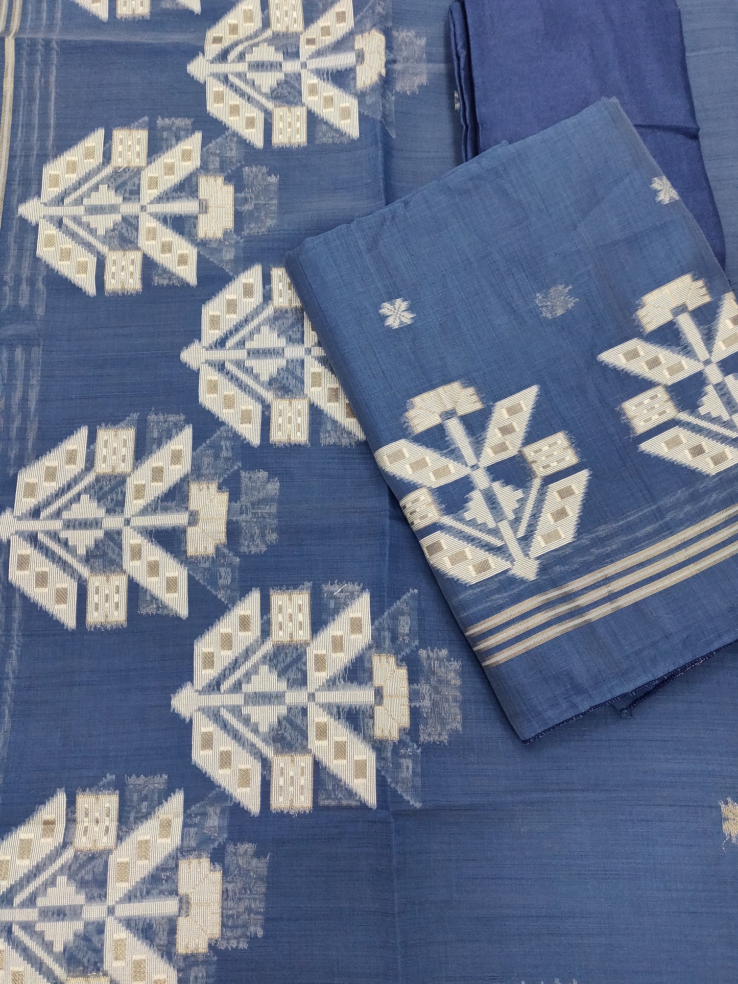 Indigo Suit Dress Material