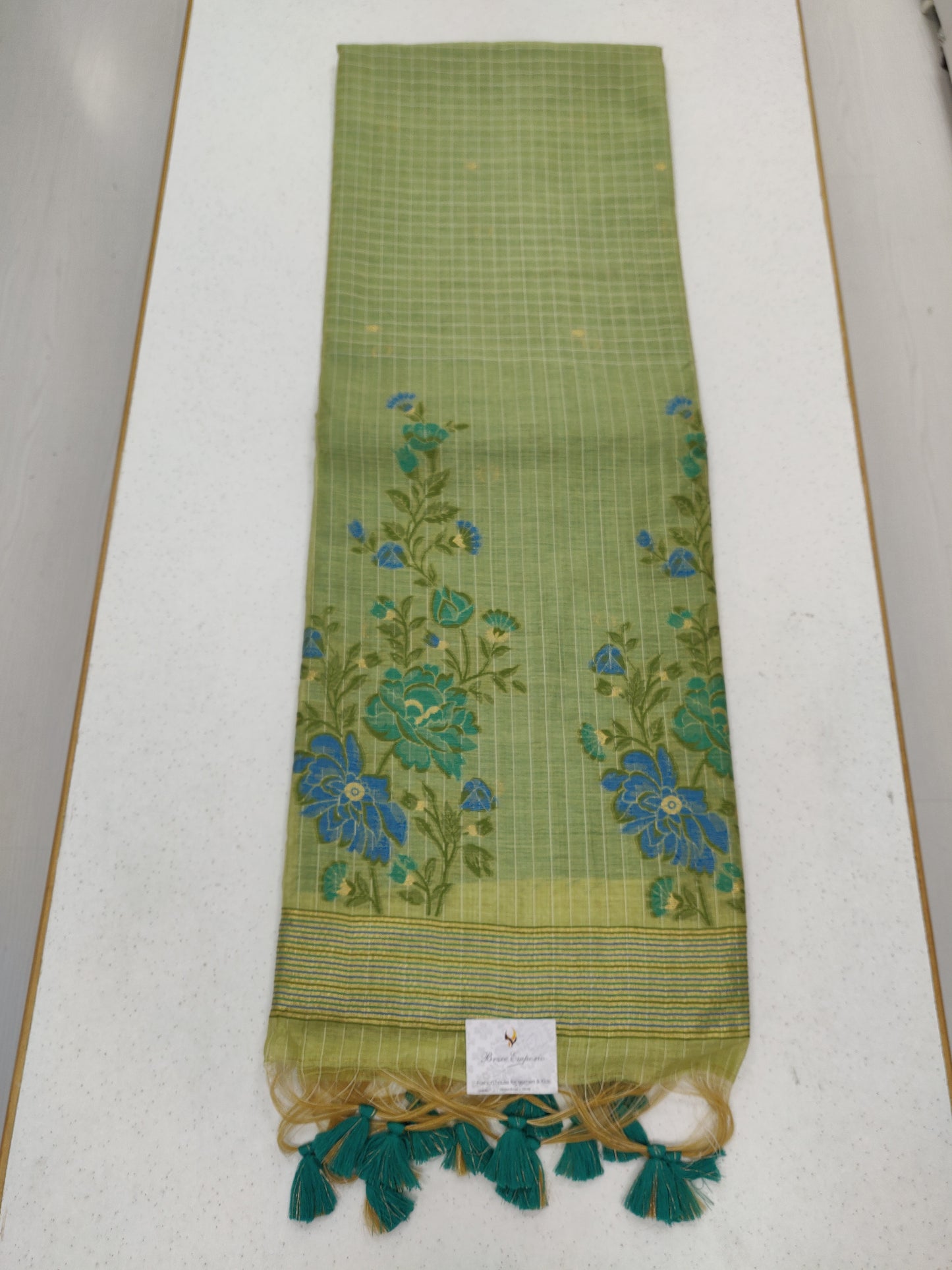 Gulmohar Checks Sarees