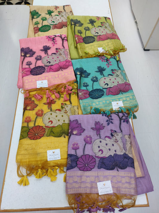 Muga Cotton Silk Sarees