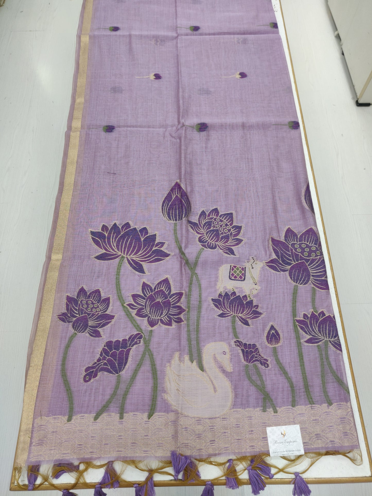 Arohi Lotus Swan Sarees