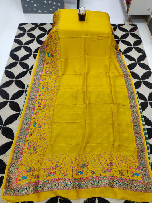 Exquisite Kashmiri silk saree